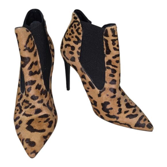 Ralph Lauren Purple Label Leopard Hair Calf‎ Tallen Ankle Boots 7 / 37 MSRP $895 - Picture 5 of 14